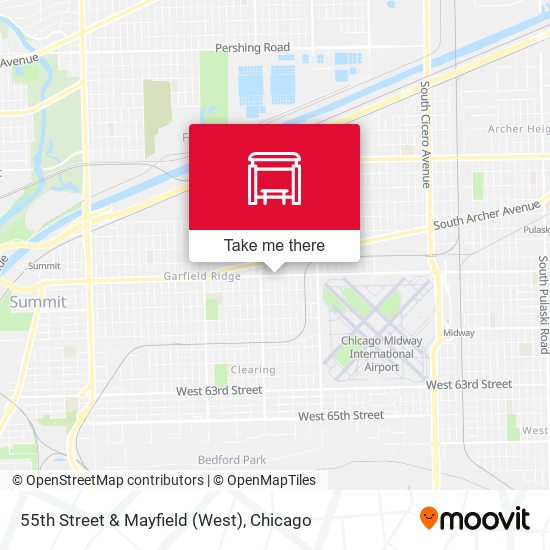 55th Street & Mayfield (West) map