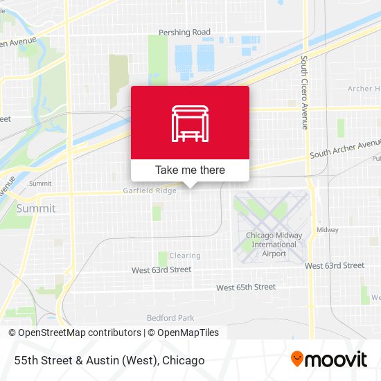 55th Street & Austin (West) map