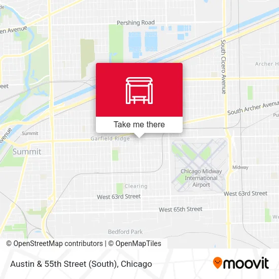 Austin & 55th Street (South) map