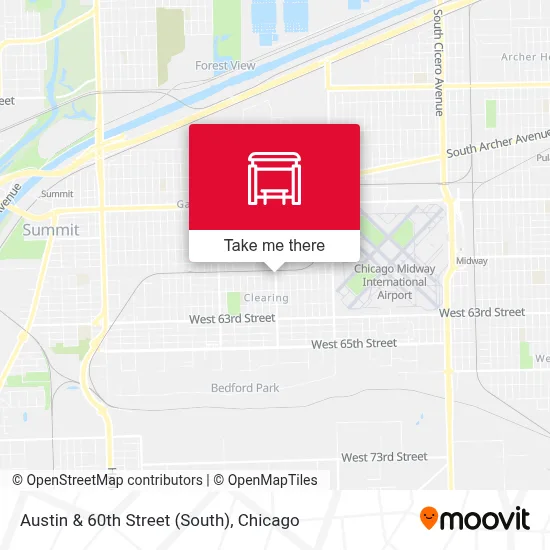 Austin & 60th Street (South) map