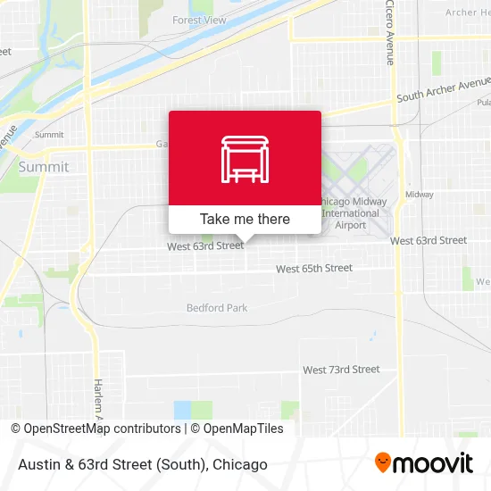 Austin & 63rd Street (South) map