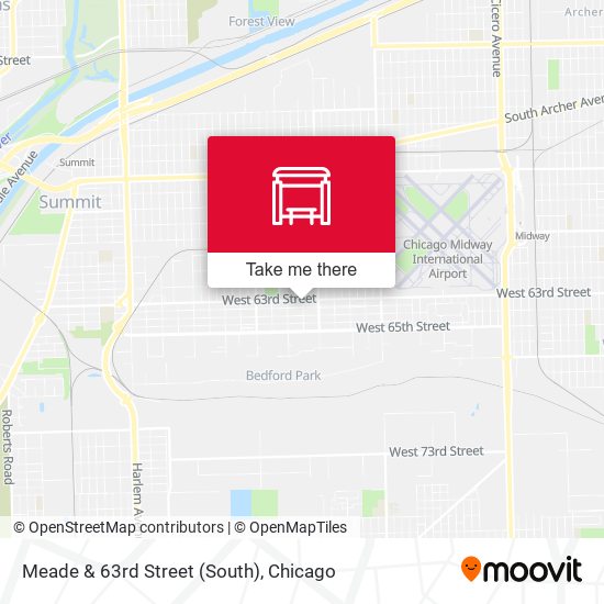 Meade & 63rd Street (South) map