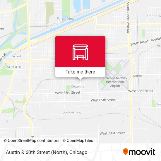 Austin & 60th Street (North) map