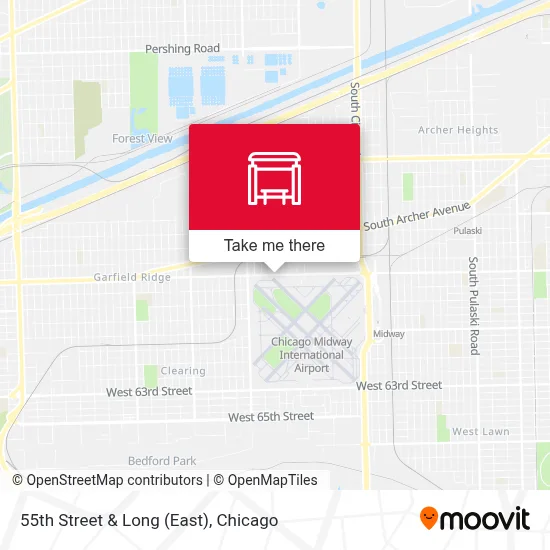 55th Street & Long (East) map