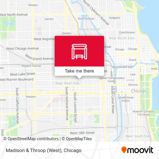 Madison & Throop (West) map