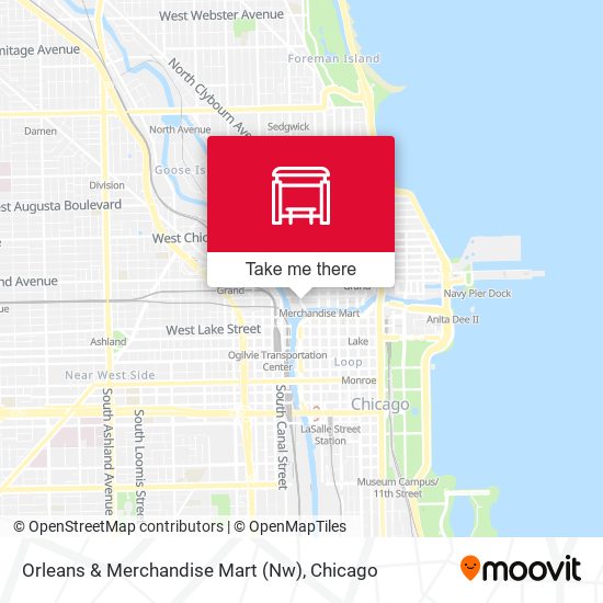 Orleans & Merchandise Mart (Nw) map