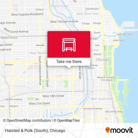 Halsted & Polk (South) map