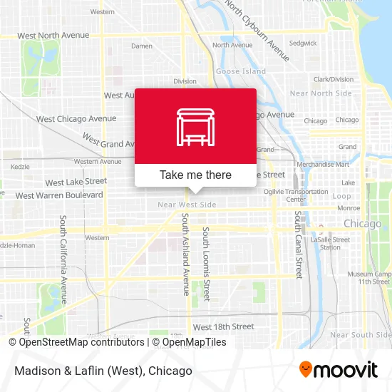 Madison & Laflin (West) map