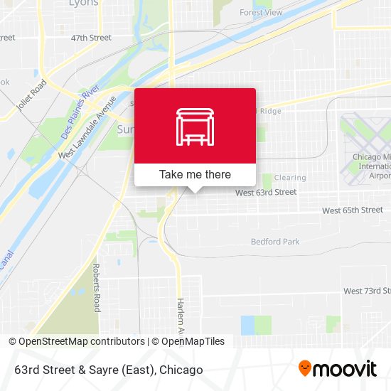 63rd Street & Sayre (East) map