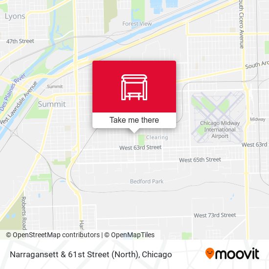 Narragansett & 61st Street (North) map