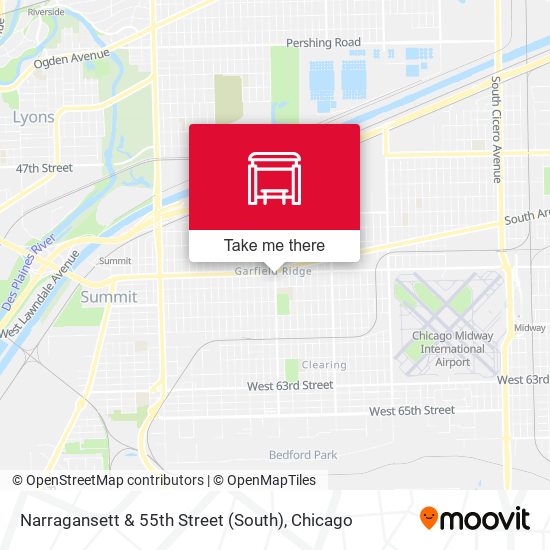 Narragansett & 55th Street (South) map