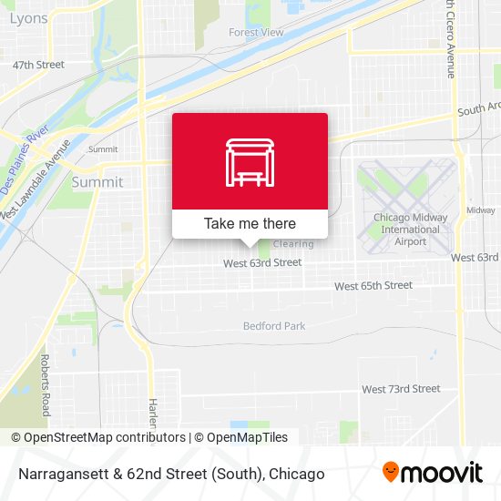 Narragansett & 62nd Street (South) map