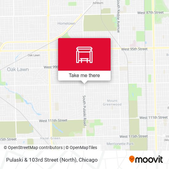 Pulaski & 103rd Street (North) map