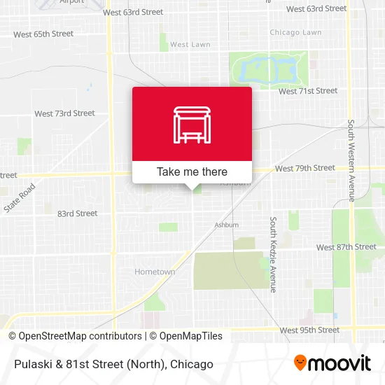 Pulaski & 81st Street (North) map