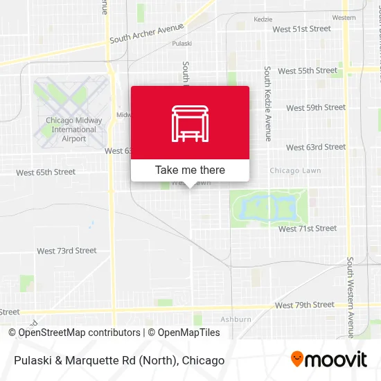 Pulaski & Marquette Rd (North) map