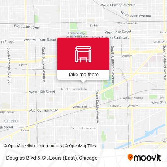 Douglas Blvd & St. Louis (East) map
