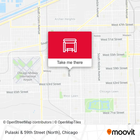 Pulaski & 59th Street (North) map