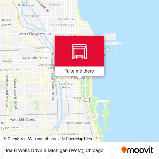 Mapa de Ida B Wells Drive & Michigan (West)