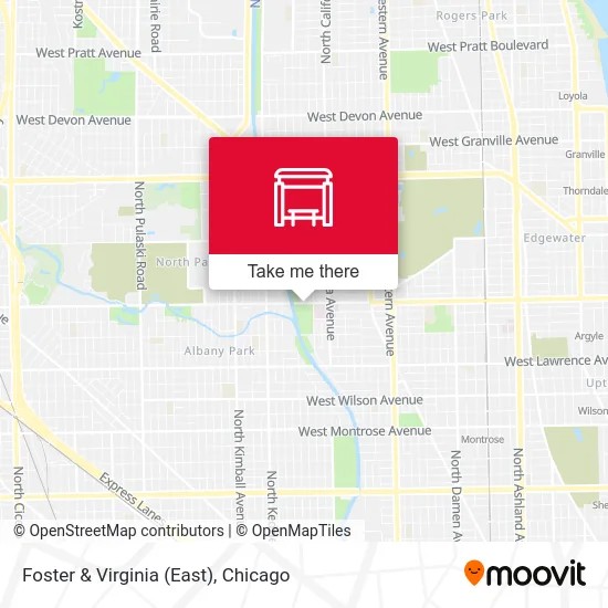 Foster & Virginia (East) map