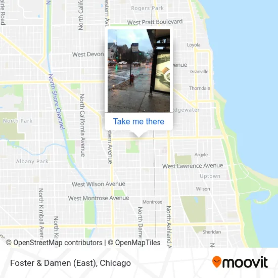 Foster & Damen (East) map