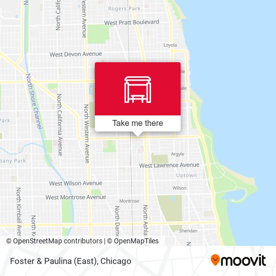 Foster & Paulina (East) map