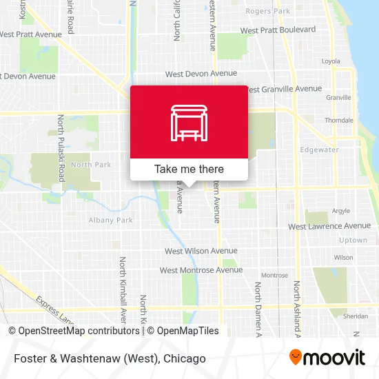 Foster & Washtenaw (West) map
