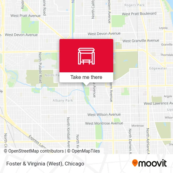 Foster & Virginia (West) map