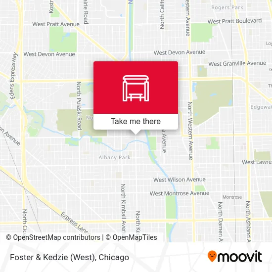 Foster & Kedzie (West) map