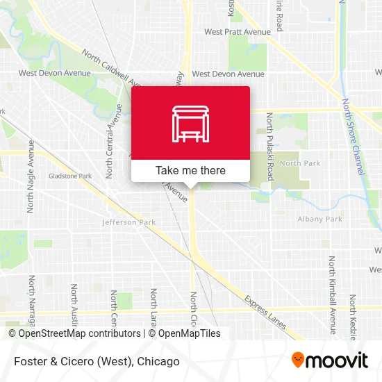 Foster & Cicero (West) map