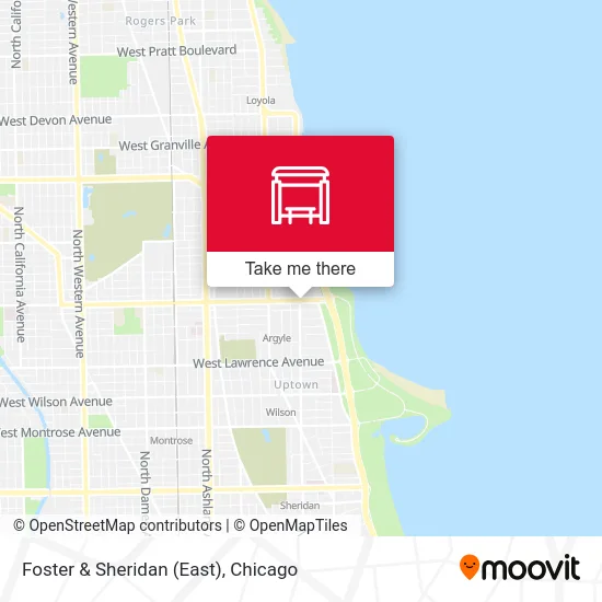 Foster & Sheridan (East) map