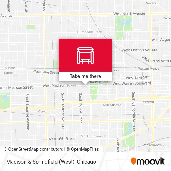 Madison & Springfield (West) map