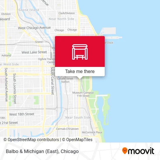Balbo & Michigan (East) map