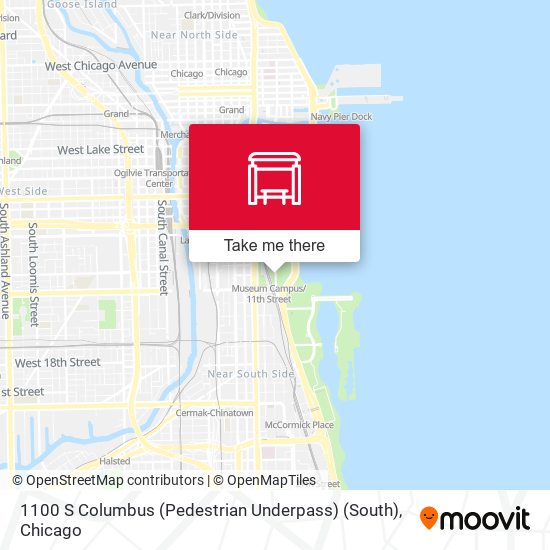 1100 S Columbus (Pedestrian Underpass) (South) map