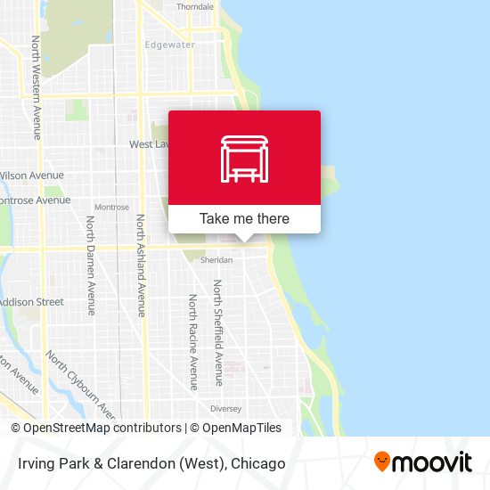 Irving Park & Clarendon (West) map