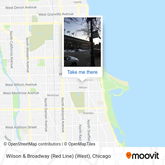 Wilson & Broadway (Red Line) (West) map