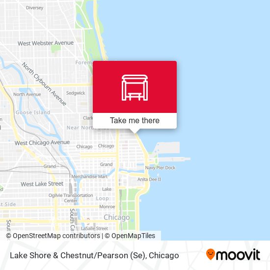 Lake Shore & Chestnut / Pearson (Se) map