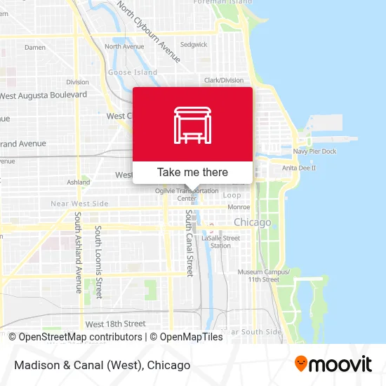 Madison & Canal (West) map