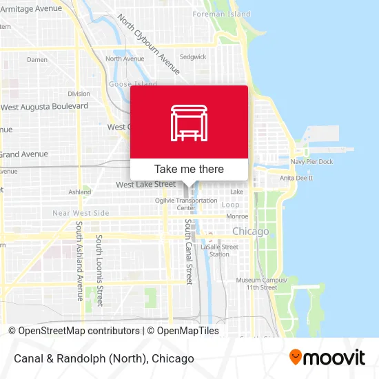 Canal & Randolph (North) map