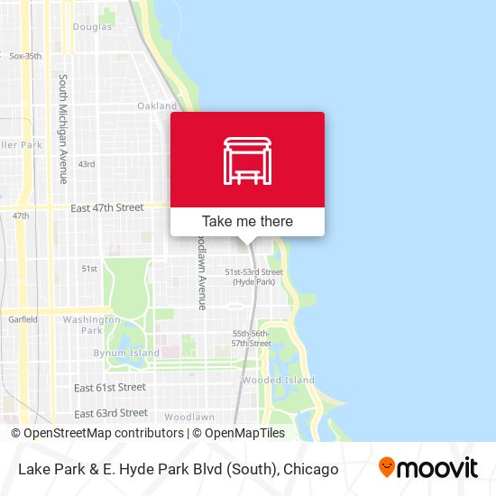 Lake Park & E. Hyde Park Blvd (South) map