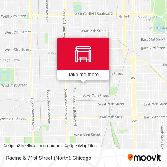 Racine & 71st Street (North) map