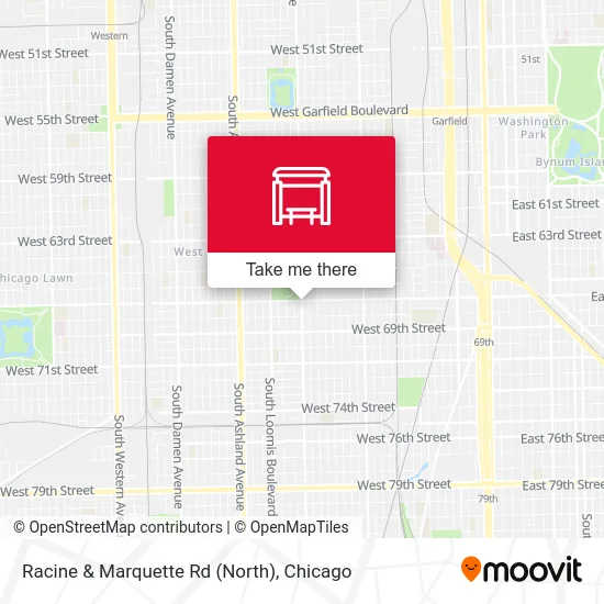 Racine & Marquette Rd (North) map