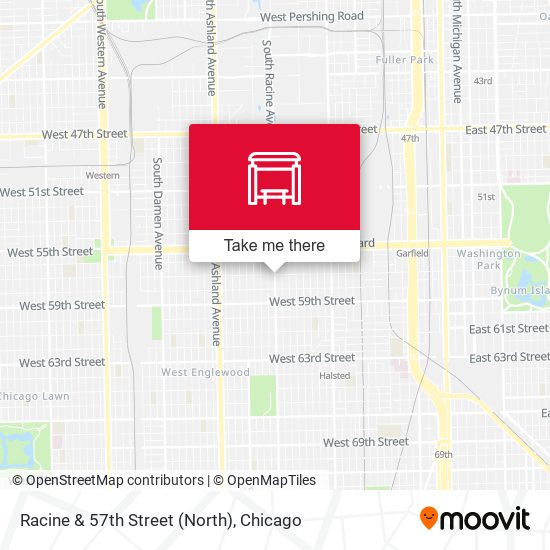 Racine & 57th Street (North) map