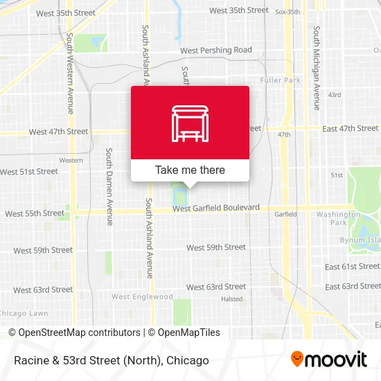 Racine & 53rd Street (North) map