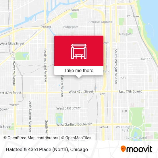Halsted & 43rd Place (North) map