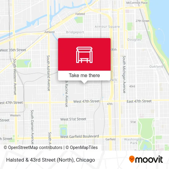 Halsted & 43rd Street (North) map