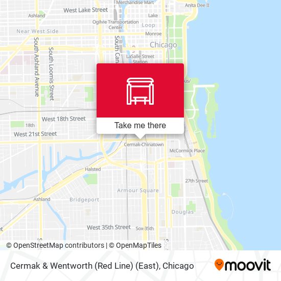 Cermak & Wentworth (Red Line) (East) map