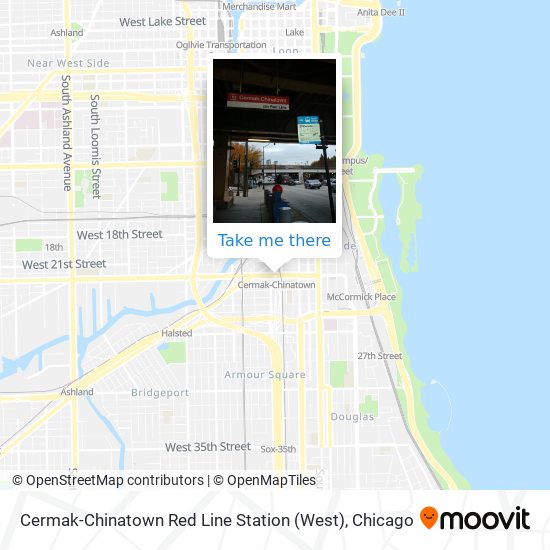 Mapa de Cermak-Chinatown Red Line Station (West)