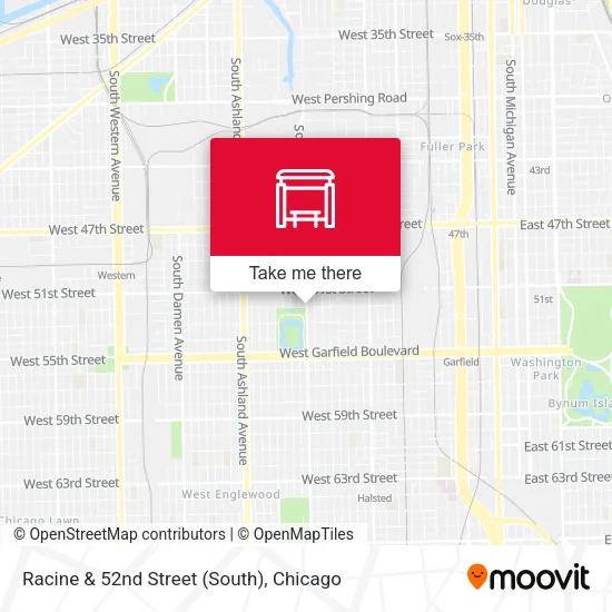 Racine & 52nd Street (South) map