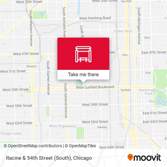 Racine & 54th Street (South) map