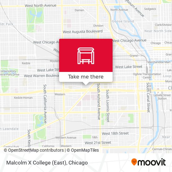Malcolm X College (East) map